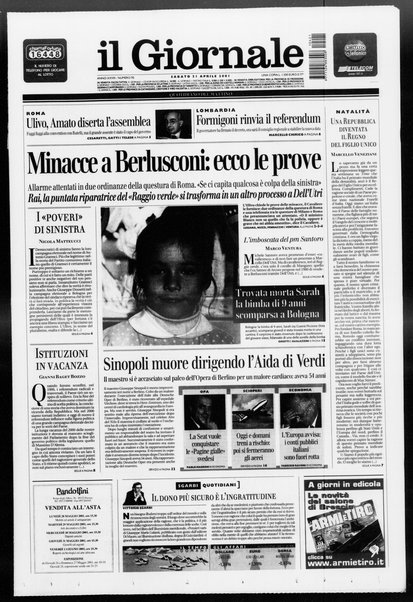 Il giornale : quotidiano del mattino